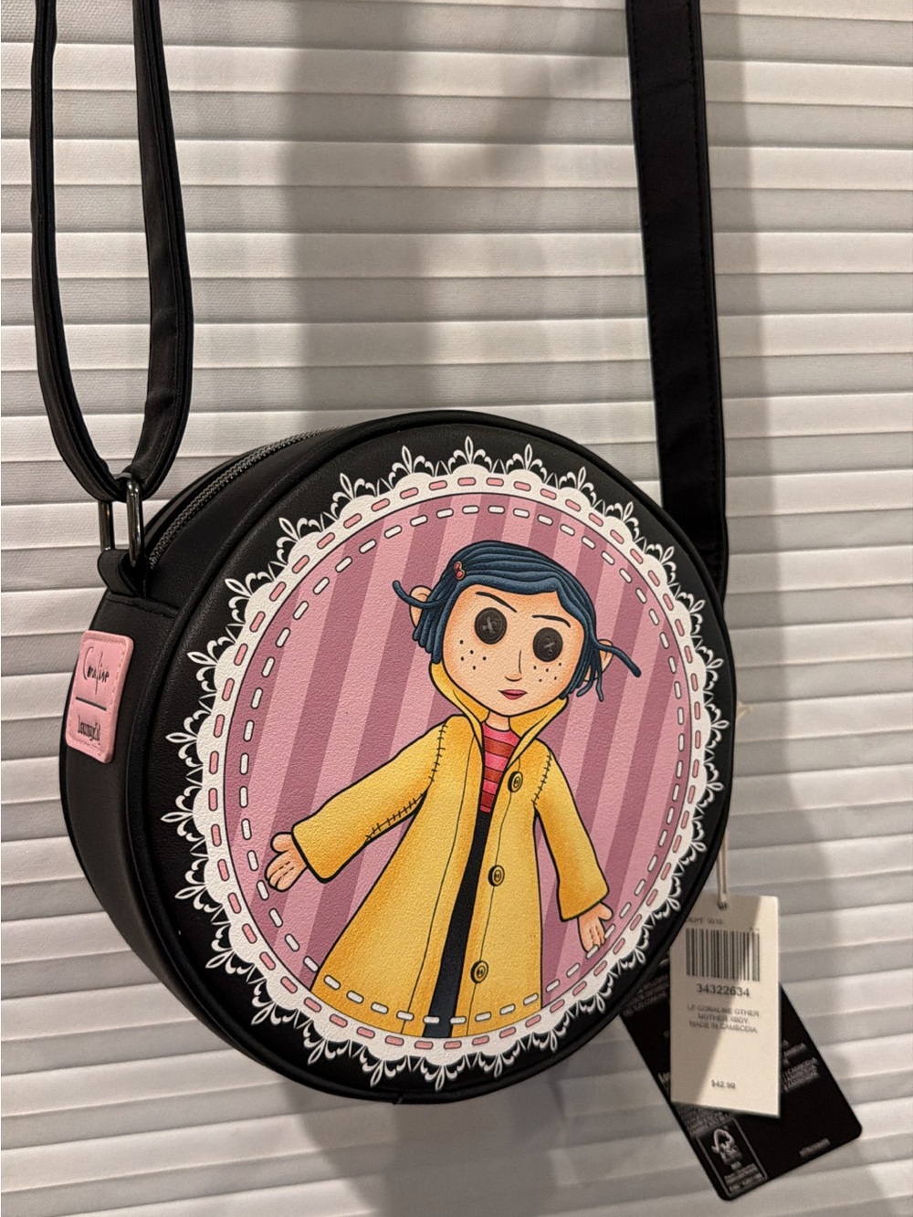 Loungefly Coraline Round Crossbody Bag - Double sided Soft Tag